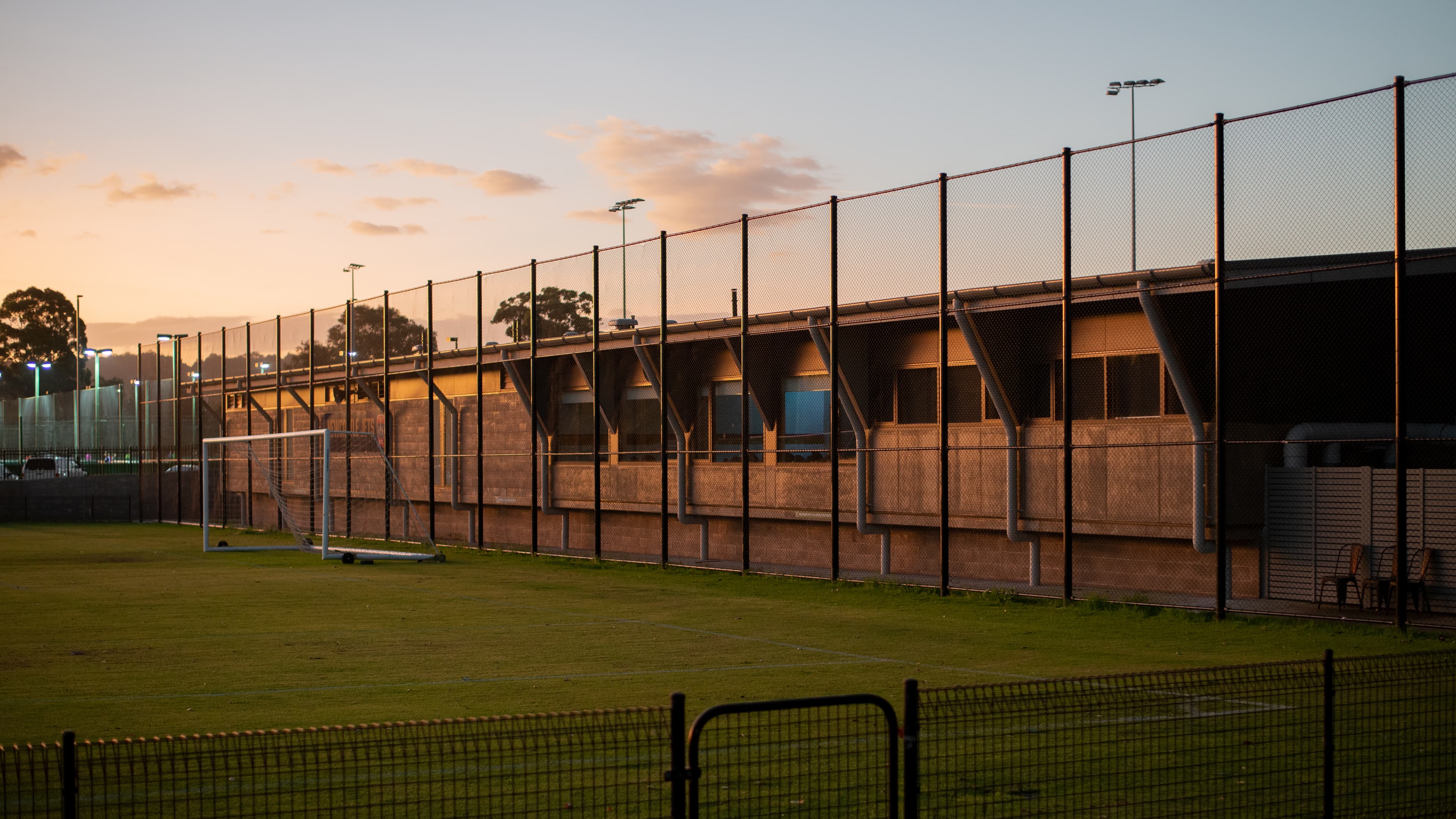 South East aspect - field side view