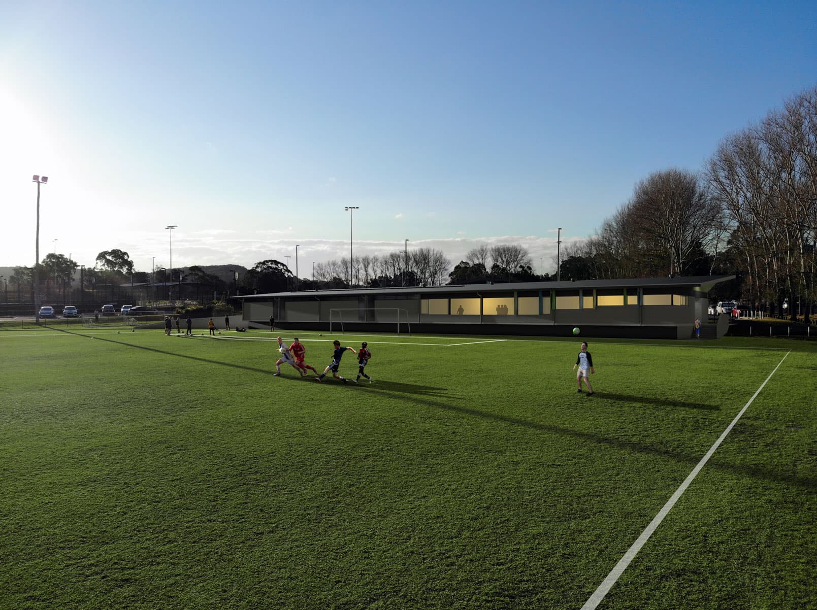 Ground Level Photomontage of the new building