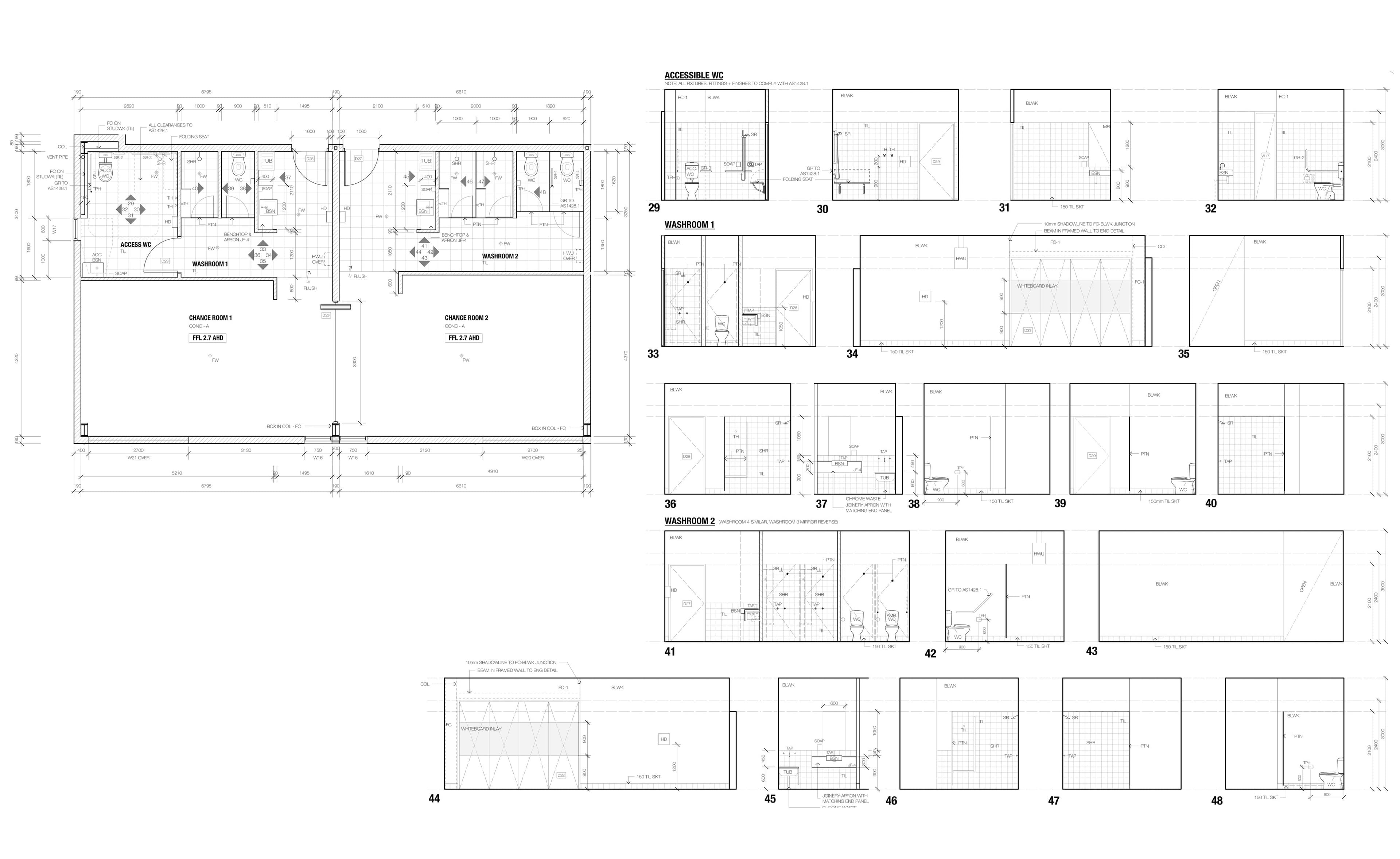 Some of the Internal Elevations