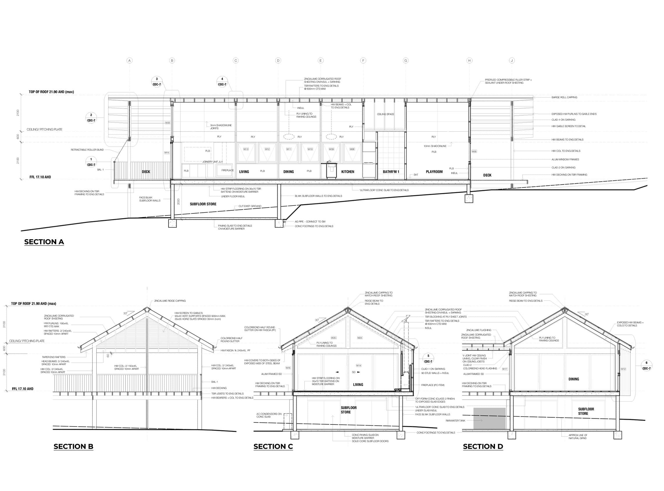 Sections: A, B, C, D