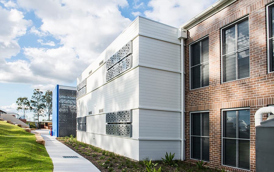 BTAC New primary school Western aspect looking towards the courtyard