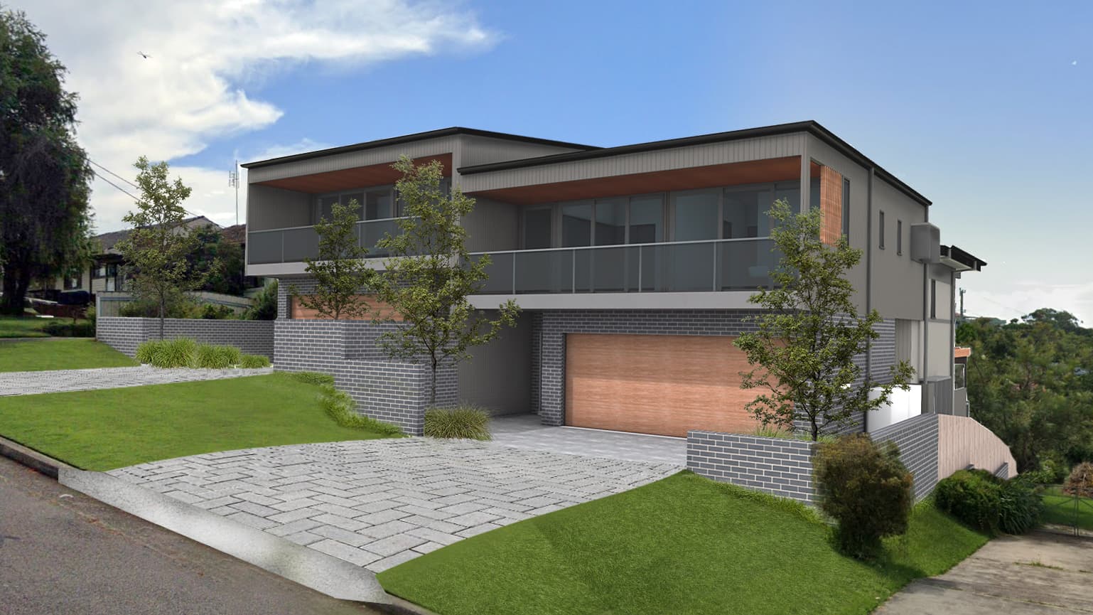 spruce st duplex development in new lambton heights