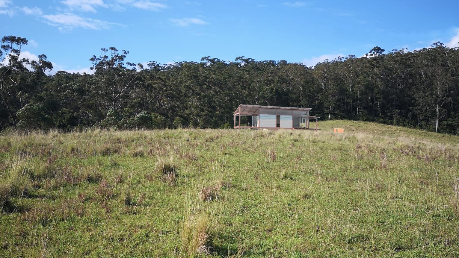 New farm cabin View uphill from Hubbard Rd